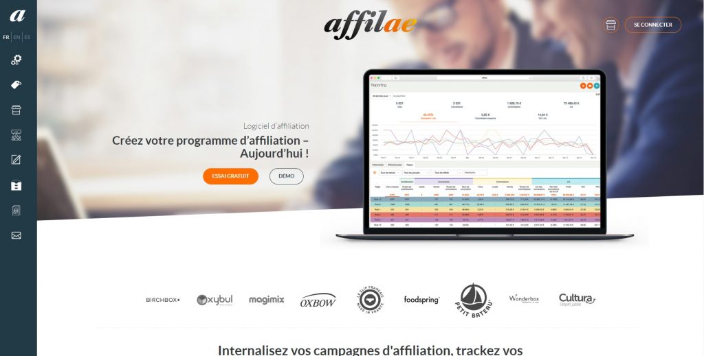 Le logiciel d'affiliation Affilae
