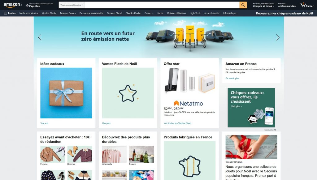 la marketplace amazon.fr propose des commissions en affiliation pour tous ses produits